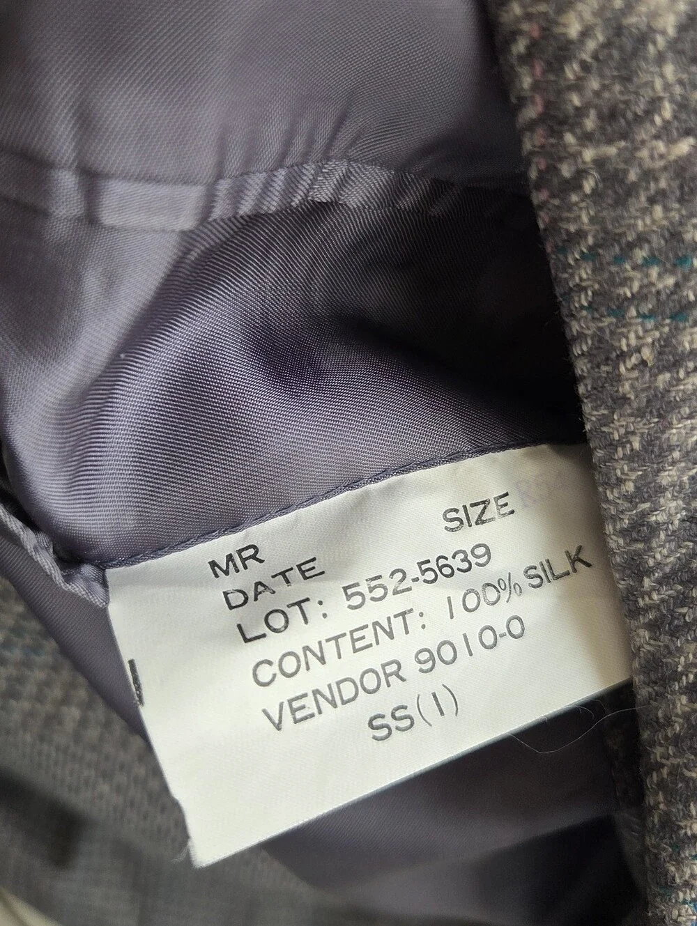 Stafford Executive 54R 100% Silk Glen Plaid Blazer Old Money Ivy Quiet Luxury